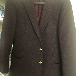 Men’s Harris tweed wool coat